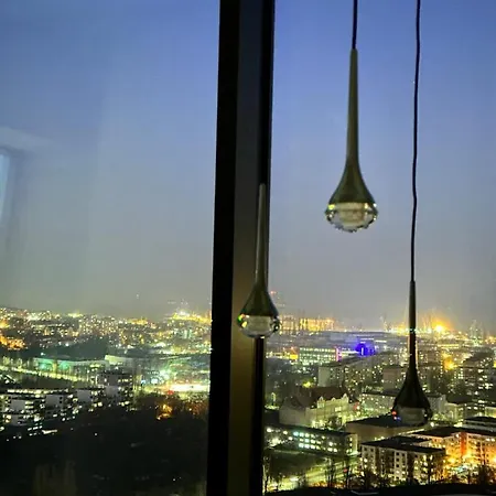 Apartment White Sky 20 Hanza Tower- Free Parking Szczecin