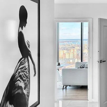 アパート White Sky 20 Hanza Tower- Free Parking *