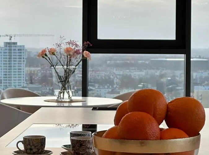 아파트 White Sky 20 Hanza Tower- Free Parking 슈체친